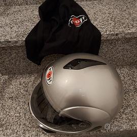 Casco integrale moto Koji Silver Full Face Helmet