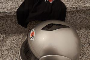 Casco integrale moto Koji Silver Full Face Helmet