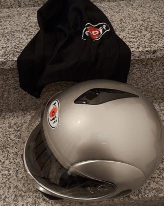 Casco integrale moto Koji Silver Full Face Helmet