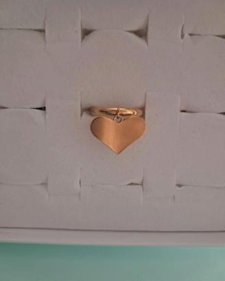 Anello cuore charme 
