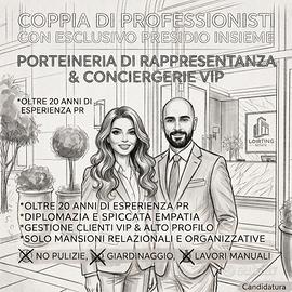 Coppia per portineria/Conciergerie VIP