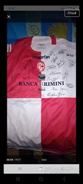 maglia rimini calcio autografata 