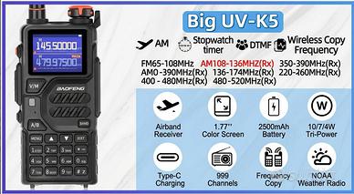 N.4 RADIO  BAOFENG K5-PLUS + ACCESSORI