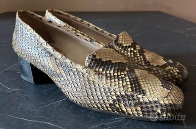 Scarpe con tacco in pitone