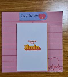Jimin Message card di Butter