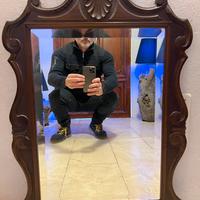 Specchio anctico cornice in legno massello