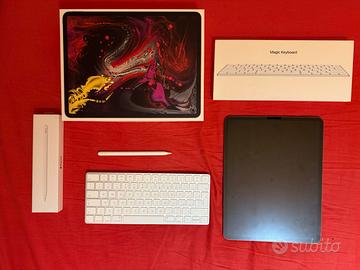 Ipad Pro 12.9 256 gb +Apple Pencil +Apple Keyboard