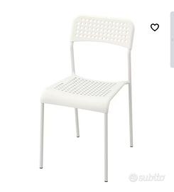 sedia IKEA ospite leggera impilabile GRIGIO Marcus