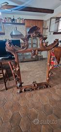 specchio in legno massello