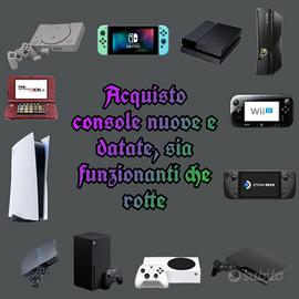 CONSOLE NUOVE E DATATE, FUNZIONANTI E ROTTE