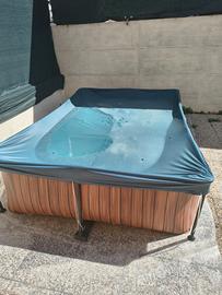 Piscina EXIT Wood 300x200x65cm con pompa filtro