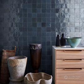 Piastrelle Marazzi 10x10 blu