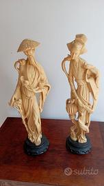 Statuette cinesi di avoriolina