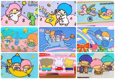 VINTAGE 1980 fake Sanrio Little Twin Stars Astucci