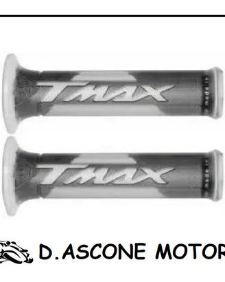 Coppia manopole tmax 500 530 Harris con scritta TM