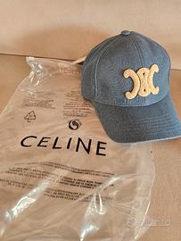 Celine Triomphe denim cappello berretto