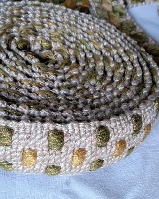  PASSAMANERIA ÉCRU VERDE 5 METRI