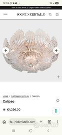 lampadario da soffitto vetro di murano