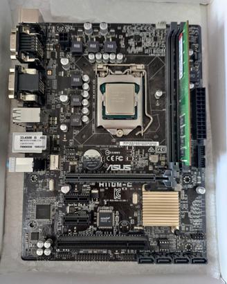 mobo  Asus H110M-C +. CPU + RAM +  accessori