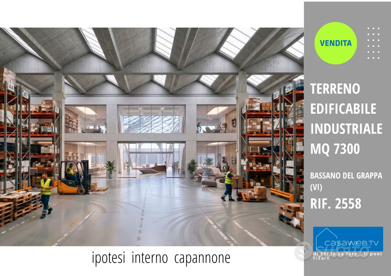Lotto edif. Ind.le 7.300 mq Bassano (VI) Rif. 2558 - Vista 5