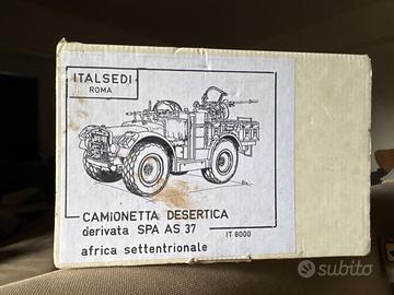 Modellino camionetta desertica SPA AS 37 ITALSEDI