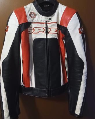 giubbotto moto pelle donna 