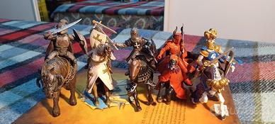 Cavalieri medievali Schleich con cavallo