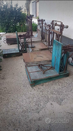 Bilancia antica in blocco