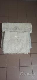coppia asciugamani 100% cotone