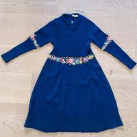 Vestitino Bambina Lana Blu- Vintage anni '70