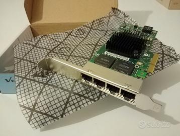 Scheda Gigabit 4 porte per fw/server (Intel)