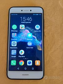 Huawei P8 lite 2017 bianco con cover come nuovo