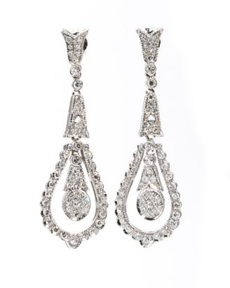 Orecchini in oro bianco con diamanti