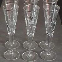 Set di 6 calici, vetro/cristallo, marchio Castaldo