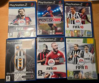 Lotto 6Giochi Calcio PS2 & Xbox 360(FIFA,PES,JUVE)