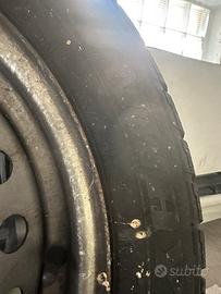 Gomme invernali su cerchi in ferro per honda civic