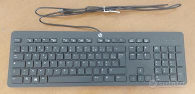 HP USB Slim keyboard - Tastiera FR, Nero