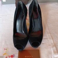 décolleté donna Gucci tg 36,5 in camoscio