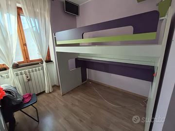 🛏LETTO A SOPPALCO PER CAMERETTA -Materasso/Topper