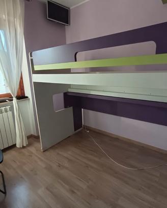 🛏LETTO A SOPPALCO PER CAMERETTA -Materasso/Topper