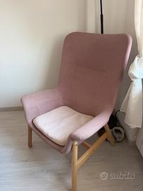 Poltrona ikea rosa