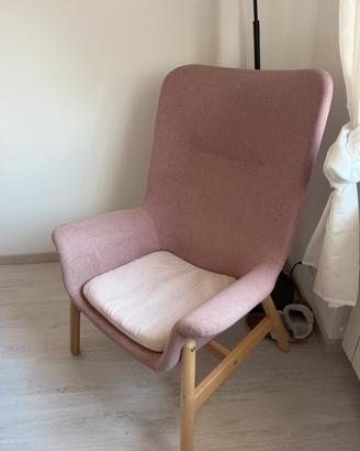 Poltrona ikea rosa