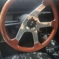 Volante Momo legno anni 80