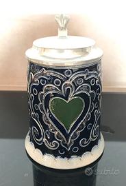 Boccale birra ceramica smaltata originale