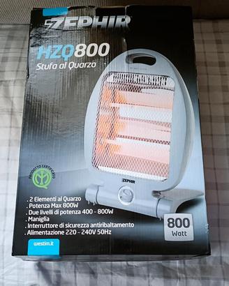 Stufa Elettrica Zephir al Quarzo 400W 800W
