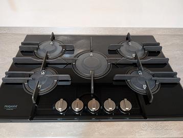 Piano cottura a metano Hotpoint 5 fuochi