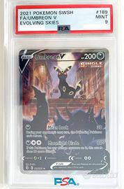 Umbreon V 189 PSA 9 - Pokémon Evoluzioni Eteree