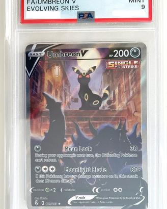 Umbreon V 189 PSA 9 - Pokémon Evoluzioni Eteree