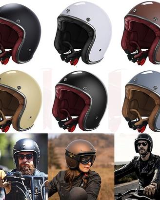 CASCO JET VINTAGE MOTO CAFE' RACER CUSTOM VESPA ST