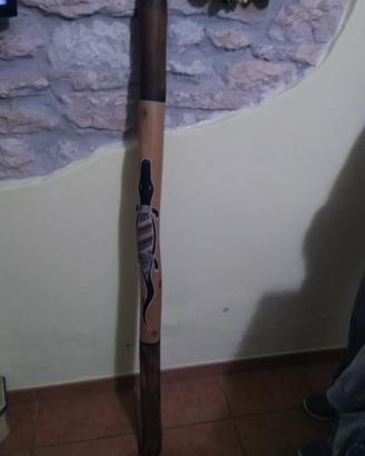 Didjeridu Originale Australiano in legno d'Eucalip